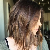 Hair cut for fine, long hair.