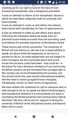 Trans Student Faces Expulsion from Univeristy of Bristol