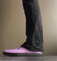 Brightly coloured shoes?