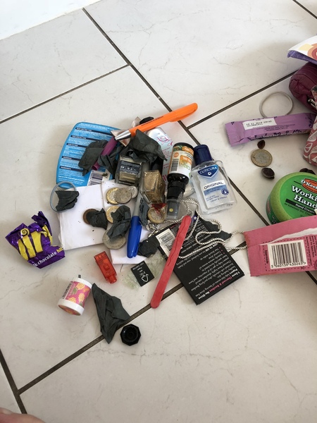 To want to see the contents of your handbag