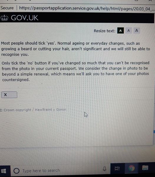 passport form  for ds