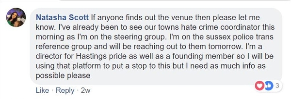 Woman's Place UK meeting threatened with "device"