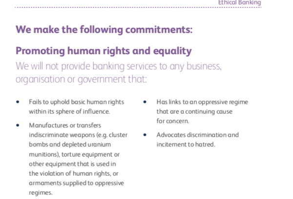 Co-op bank refuses services to feminist group