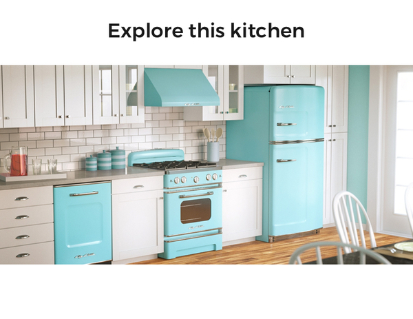 Retro fridge freezer