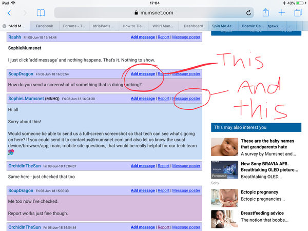 “Add Message” not working?