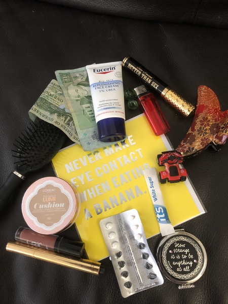 To want to see the contents of your handbag