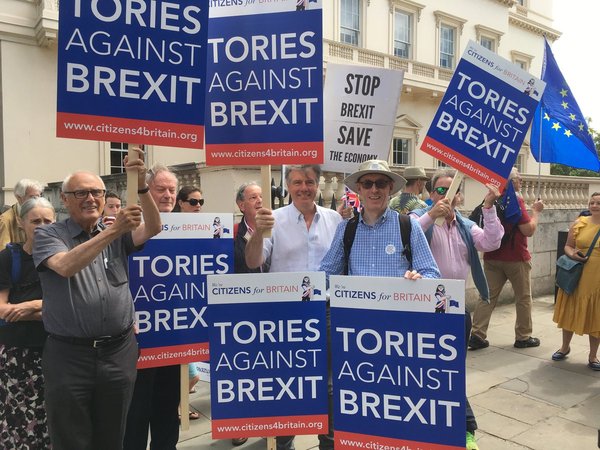 ...to remind people about today's march against Brexit