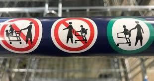 To believe that kids sat inside supermarket trolleys is disgusting