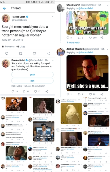 Alert the TRAs! Transphobia against transwomen!