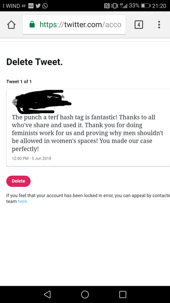 What Gets a Woman Suspended From Twitter