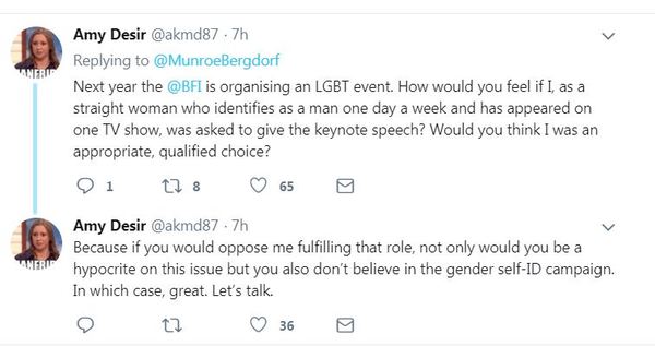 Munroe Bergdorfs response