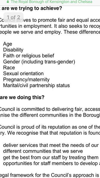 Does your Local Authority Equality Policy exclude sex as a protected characteristic?