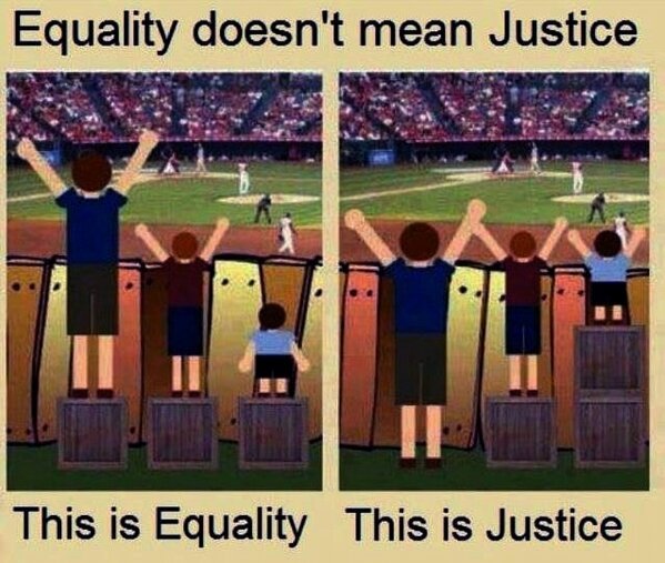To think ignoring our biological disadvantages will mean we never achieve real equality?