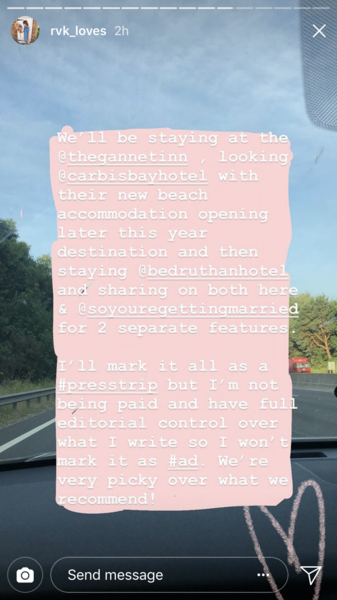 Continuing the discussion around instagram influencers and ethics