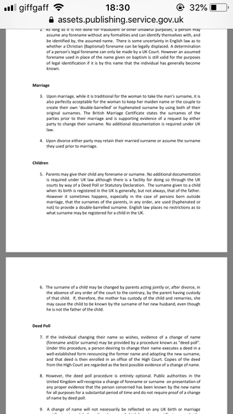 Anyone with experience of husband / couple name change?