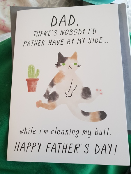 Aibu Father's Day card from pets