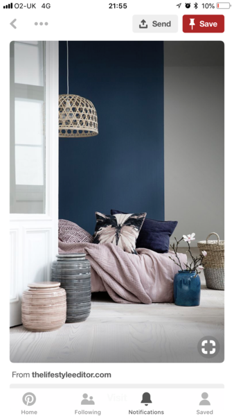 Help me find a deep dark blue paint for bathroom please