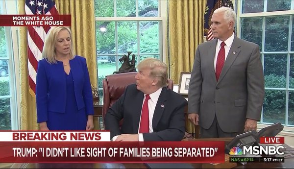 Trump puts kids in cages because he wants his wall.   How low can he go? The authoritarian shitshow continues ...