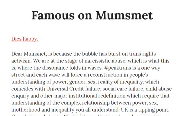 Lisa Muggeridge Suspended by Twitter and Quoting her breaches MN Guidelines