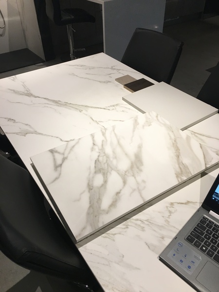 Quartz work tops "marble look"