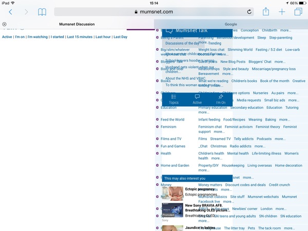 Weird, squiffy, overlaid, superimposed view on iPads - still