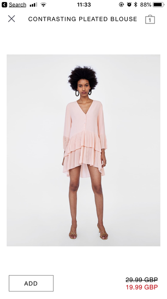 Zara sale - 10pm