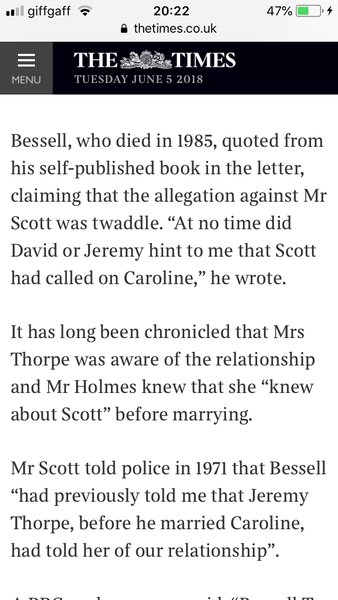 A very English scandal
