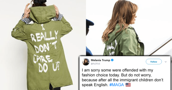 to think we're reading too much into Melania's jacket?