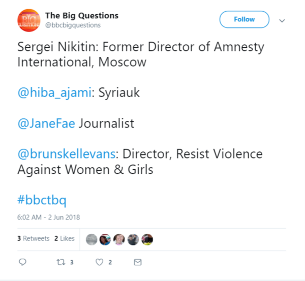 The Big Questions BBC 'should you be able to self declare your gender?'