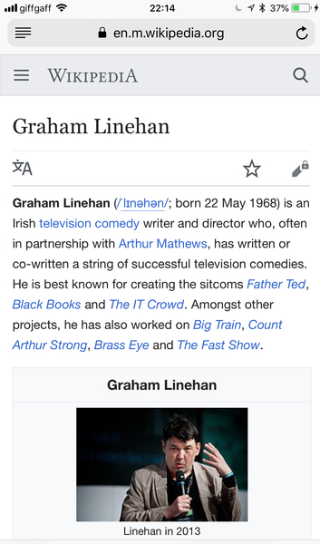 Graham Linehan vs Wikipedia