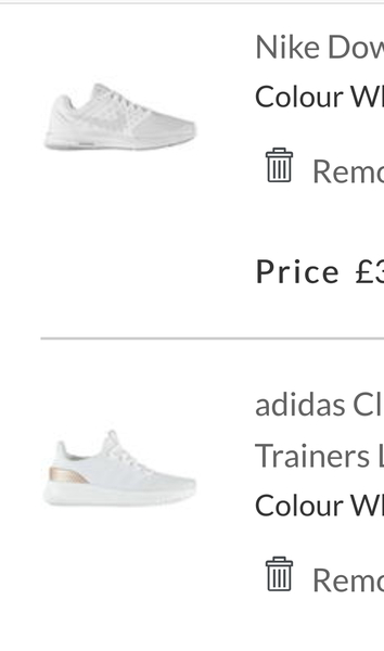 Trainers for running and dresses