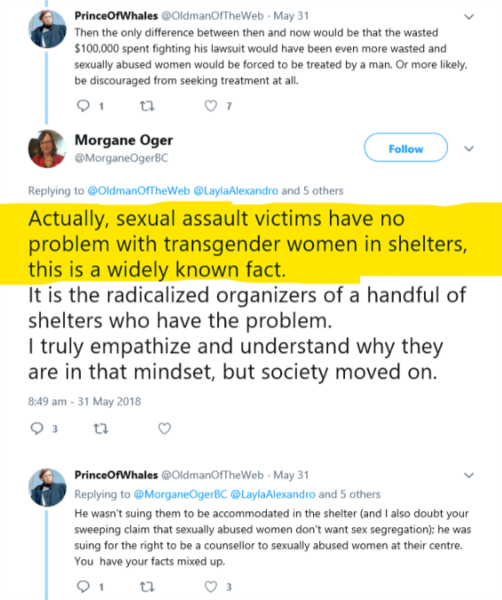 No True Transwoman - transadvocates question whether TW is 'genuine' after said TW sexually harasses women in homeless shelter