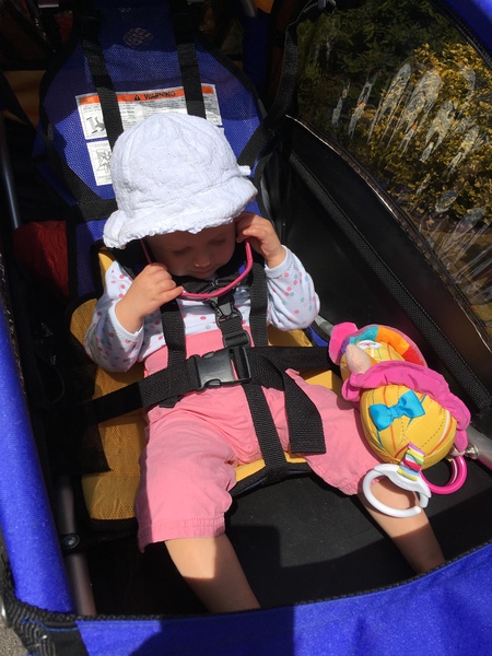 Burley solo - DD keeps slipping down in the seat