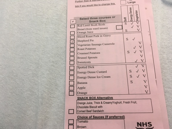 for think this is an odd choice?(hospital food related)