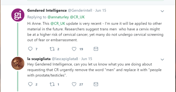 Cancer Research: anyone with a cervix