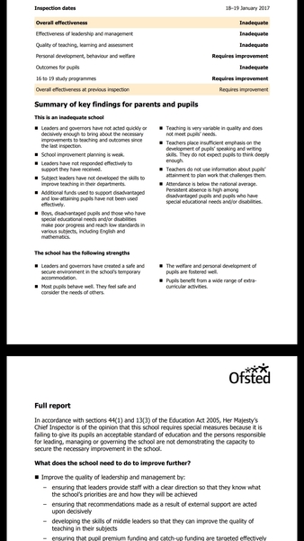 To send dd to an "inadequate" secondary school which has a nice feel and better progress 8 than the grammar
