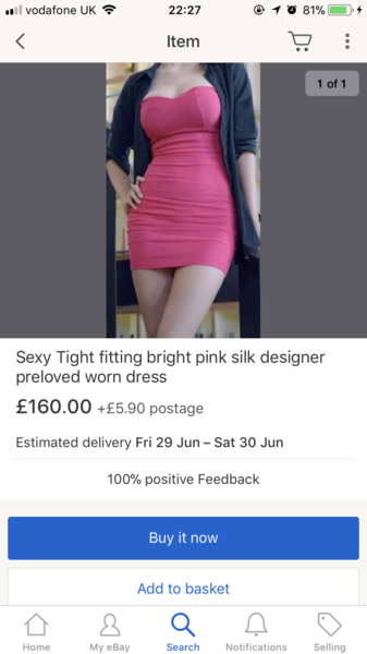 To think I've stumbled on an Ebay perv?