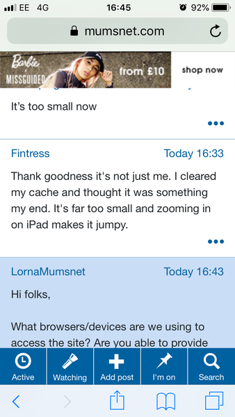 Has the font changed?