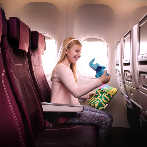 Share your tips for keeping your children happy on flights with Qatar Airways - £300 voucher to be won