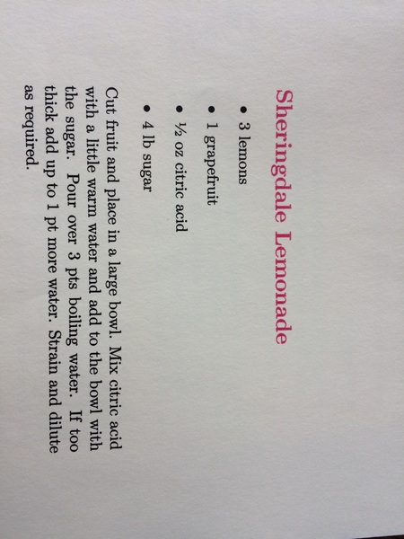 Non alcoholic drinks