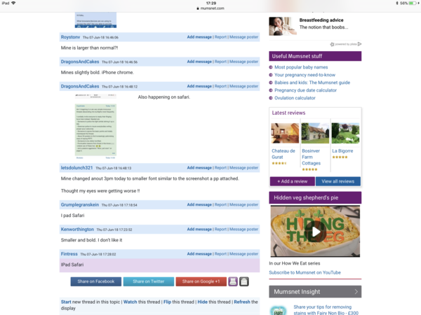 Has the font changed?