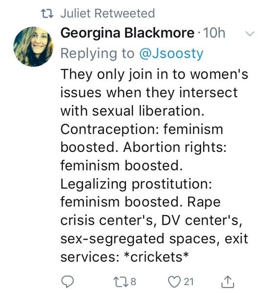 We see you, left-wing men