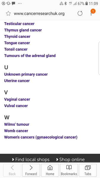 Had a reply from CRUK re "cervix havers"