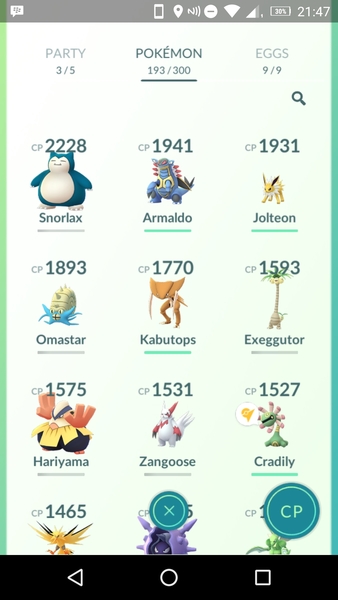 Pokemon Go #16. Cast adrift on memory Blissey of you.