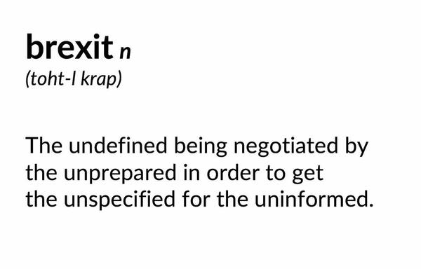 ...to remind people about today's march against Brexit