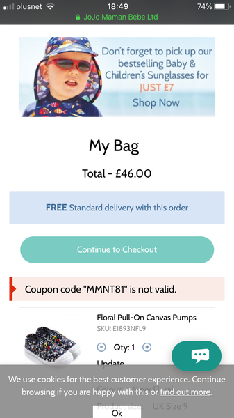 Mumsnet Deal: JoJo Maman Bebe offer