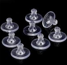 Silicone earring backs for fine posts