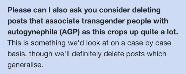 Mumsnet moderation of trans rights and gender critical issues II