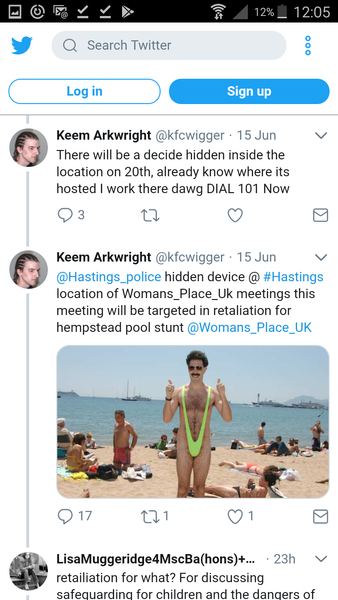 Statement in support of women threatened with a 'device' for speaking