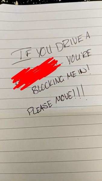 My first parking thread!